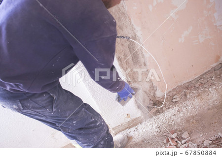 Refurbishment building site works in house 67850884