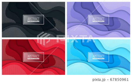 Colorful liquid and geometric background with fluid gradient shapes 67850961