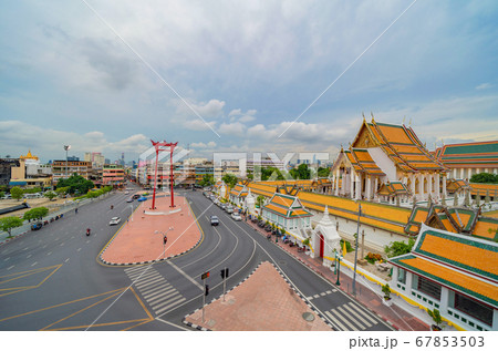 The Giant Swing or Sao Ching Cha monument with Wat 67853503