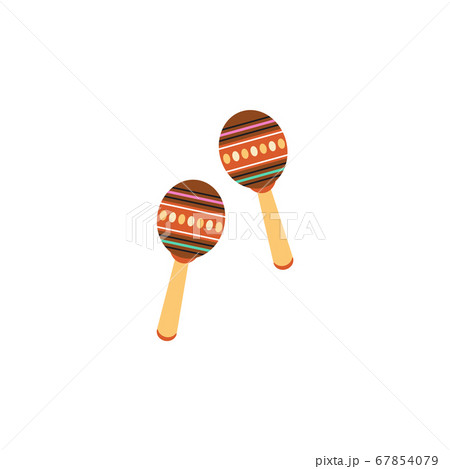Two Maracas A Traditional Brazilian And のイラスト素材