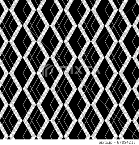 幾何学模様の背景 モノトーンのイラスト素材