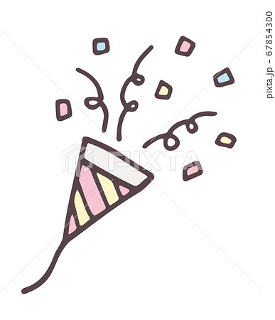 Cracker Party Celebration Birthday Event Hand Stock Illustration