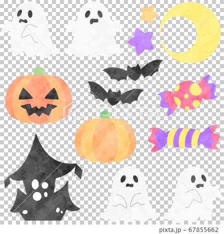 ぷうあさま専用（原画）ジャック・オー・ランタンの家【A5／水彩画／#2630】 ぷうあさま専用（原画）ジャック・オー・ランタンの家【A5