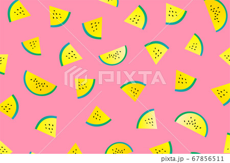 スイカのパターンイラスト 67856511