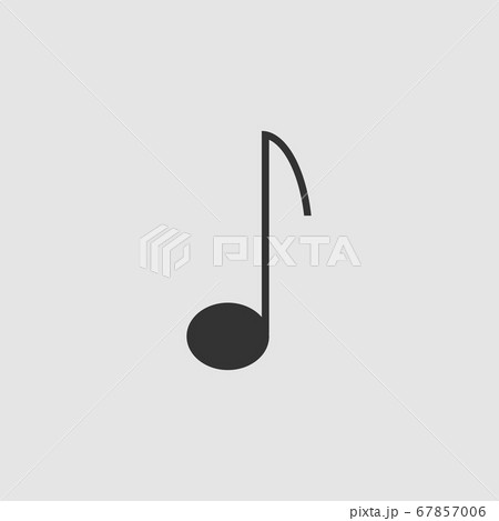 Music note icon flat 67857006