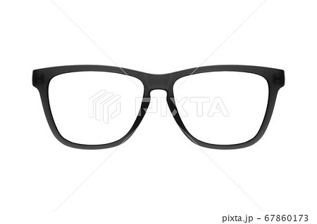 Eye glasses frame black isolated on white 67860173
