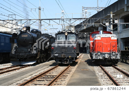 c6120とDD51842と上信電鉄デキの並び 高崎機関区 群馬県 c6120とDD51842と上信電鉄デキの並び 高崎機関区 群馬県 67861244