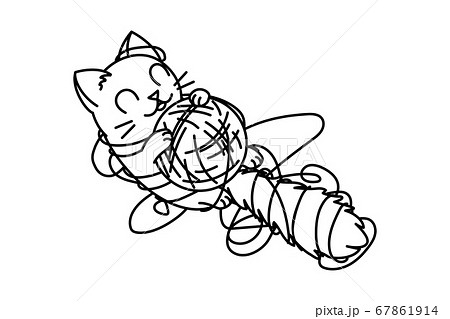 vector cute cartoon little cat. vector cute cartoon little cat. 67861914
