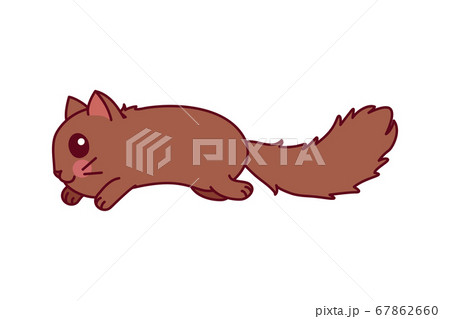 vector cute little cat clipart 67862660