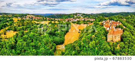 La Petite-Pierre, a fortified village in the Vosges Mountains, France La Petite-Pierre, a fortified village in the Vosges Mountains, France 67863530