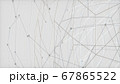 Abstract image of a fragment of a sphere from a gray web 3D image 67865522