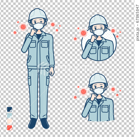 simple work wear Construction site man_infection 67865847