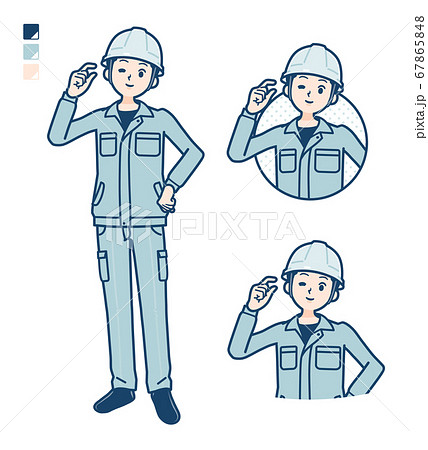 simple work wear Construction site man_Just-a-bit 67865848