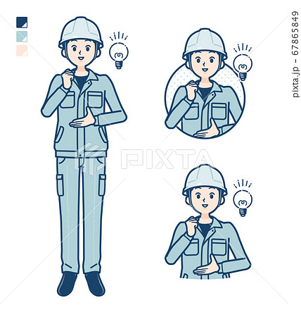 simple work wear Construction site man_idea 67865849