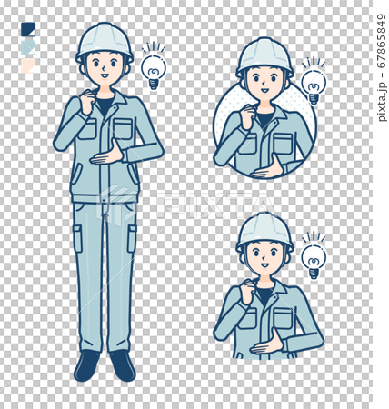 simple work wear Construction site man_idea 67865849