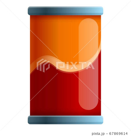 Cold food tin can icon, cartoon style 67869614