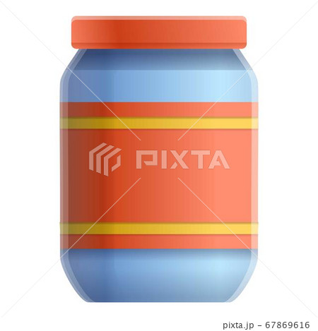 Store food jar icon, cartoon style 67869616