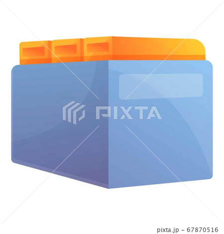 Shelf documents icon, cartoon style 67870516