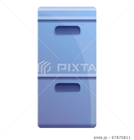 Storage documents box icon, cartoon style 67870811