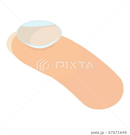 Contact lens icon, isometric style Contact lens icon, isometric style 67871649