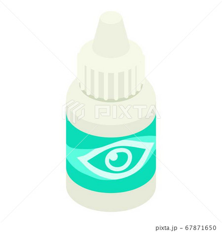 Eye lens dropper icon, isometric style Eye lens dropper icon, isometric style 67871650