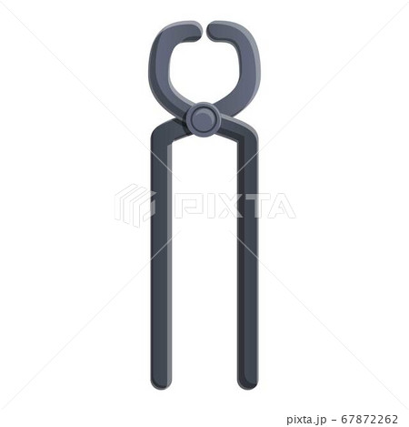 Blacksmith metal pliers icon, cartoon style Blacksmith metal pliers icon, cartoon style 67872262