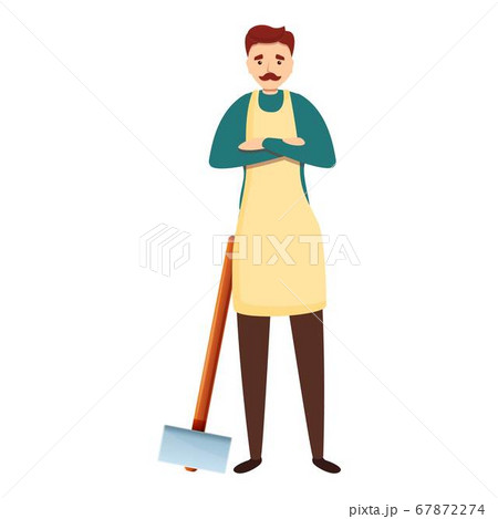 Blacksmith ocupation icon, cartoon style 67872274