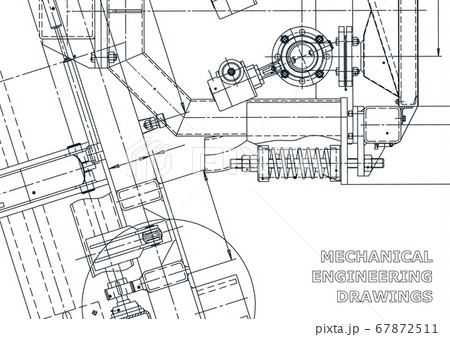 Computer aided design systems. Technical illustrations, backgrounds. Mechanical engineering drawing Computer aided design systems. Technical illustrations, backgrounds. Mechanical engineering drawing 67872511