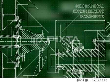 Blueprint. Vector engineering drawings. Mechanical instrument making Blueprint. Vector engineering drawings. Mechanical instrument making 67873342
