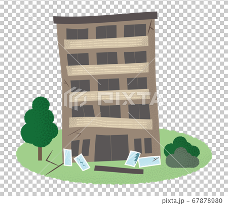 Vector illustration of an apartment that suffers from the earthquake Vector illustration of an apartment that suffers from the earthquake 67878980