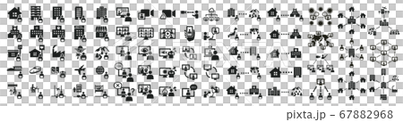 Telework icon set 67882968