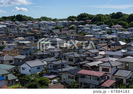 1970年代造成の住宅地【日本】 1970年代造成の住宅地【日本】 67884183