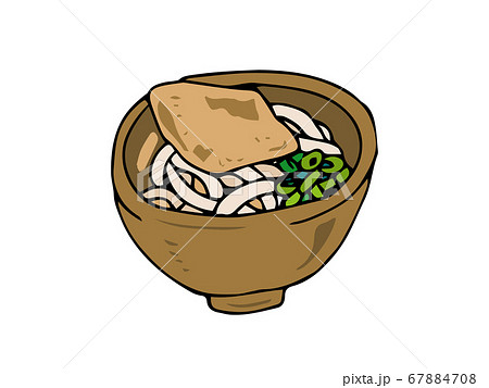 きつねうどんのイラスト素材