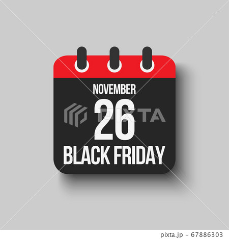 Black friday - vector icon day 26 November, sale Black friday - vector icon day 26 November, sale 67886303