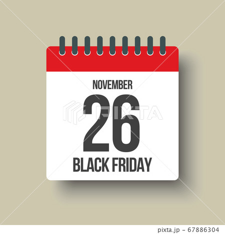 Black friday - vector icon day 26 November, sale 67886304