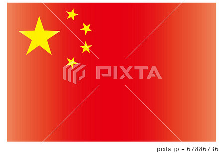 新世界の国旗2：3Verグラデーション　中華人民共和国