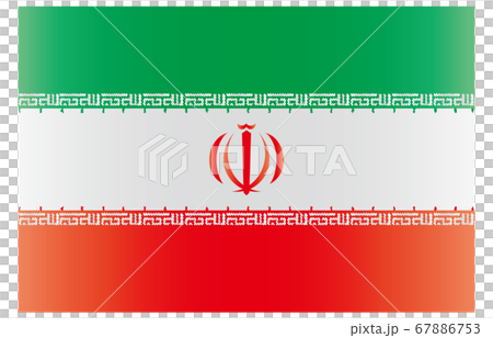 新世界の国旗2:3Verグラデーション イラン 新世界の国旗2:3Verグラデーション イラン 67886753