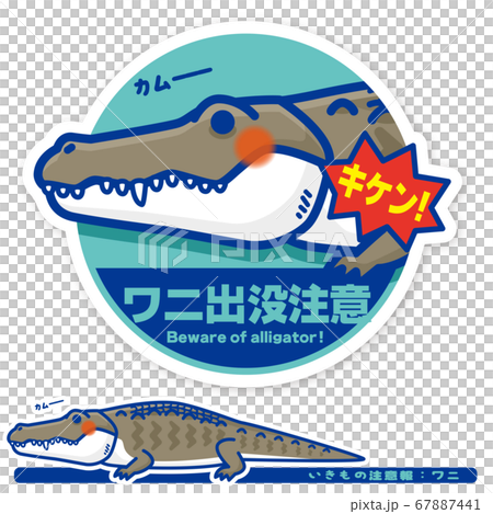 Creature Warning: Crocodile (Alligator) Haunting Warning Sign 67887441