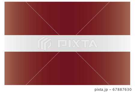 新世界の国旗2：3Verグラデーション　ラトビア 67887630