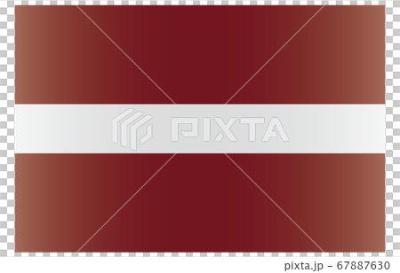 新世界の国旗2：3Verグラデーション　ラトビア 67887630