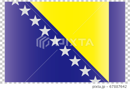 New World Flag 2:3 Ver gradation Bosnia and Herzegovina 67887642