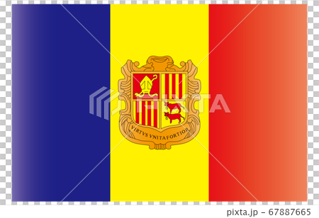 New World Flag 2:3 Ver gradation Andorra 67887665
