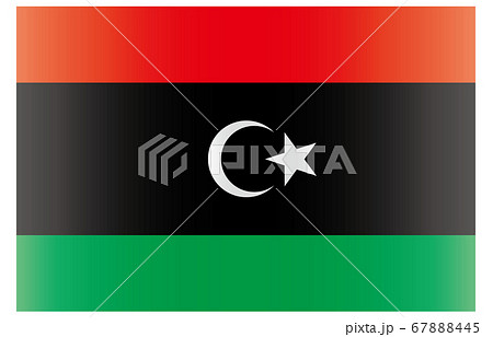新世界の国旗2：3Verグラデーション　リビア