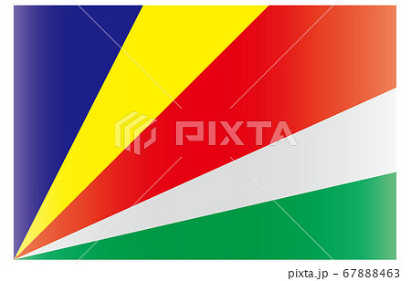 新世界の国旗2:3Verグラデーション セーシェル 新世界の国旗2:3Verグラデーション セーシェル 67888463