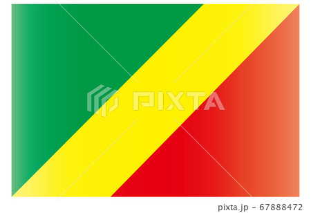 新世界の国旗2：3Verグラデーション　コンゴ共和国