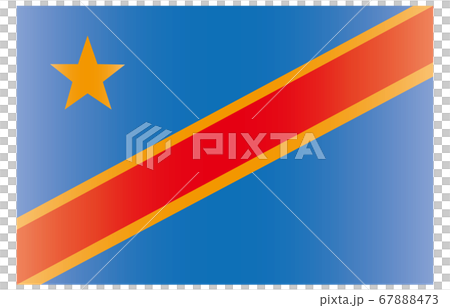 New World Flag 2:3Ver gradation Democratic Republic of Congo 67888473