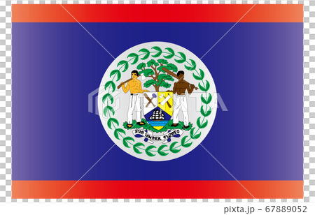 新世界の国旗2：3Verグラデーション　ベリーズ 67889052