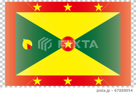 New World Flag 2:3 Ver gradation Grenada New World Flag 2:3 Ver gradation Grenada 67889054