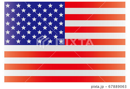新世界の国旗2：3Verグラデーション　アメリカ合衆国