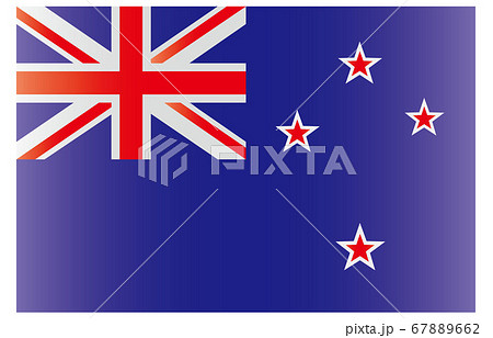 新世界の国旗2：3Verグラデーション　ニュージーランド